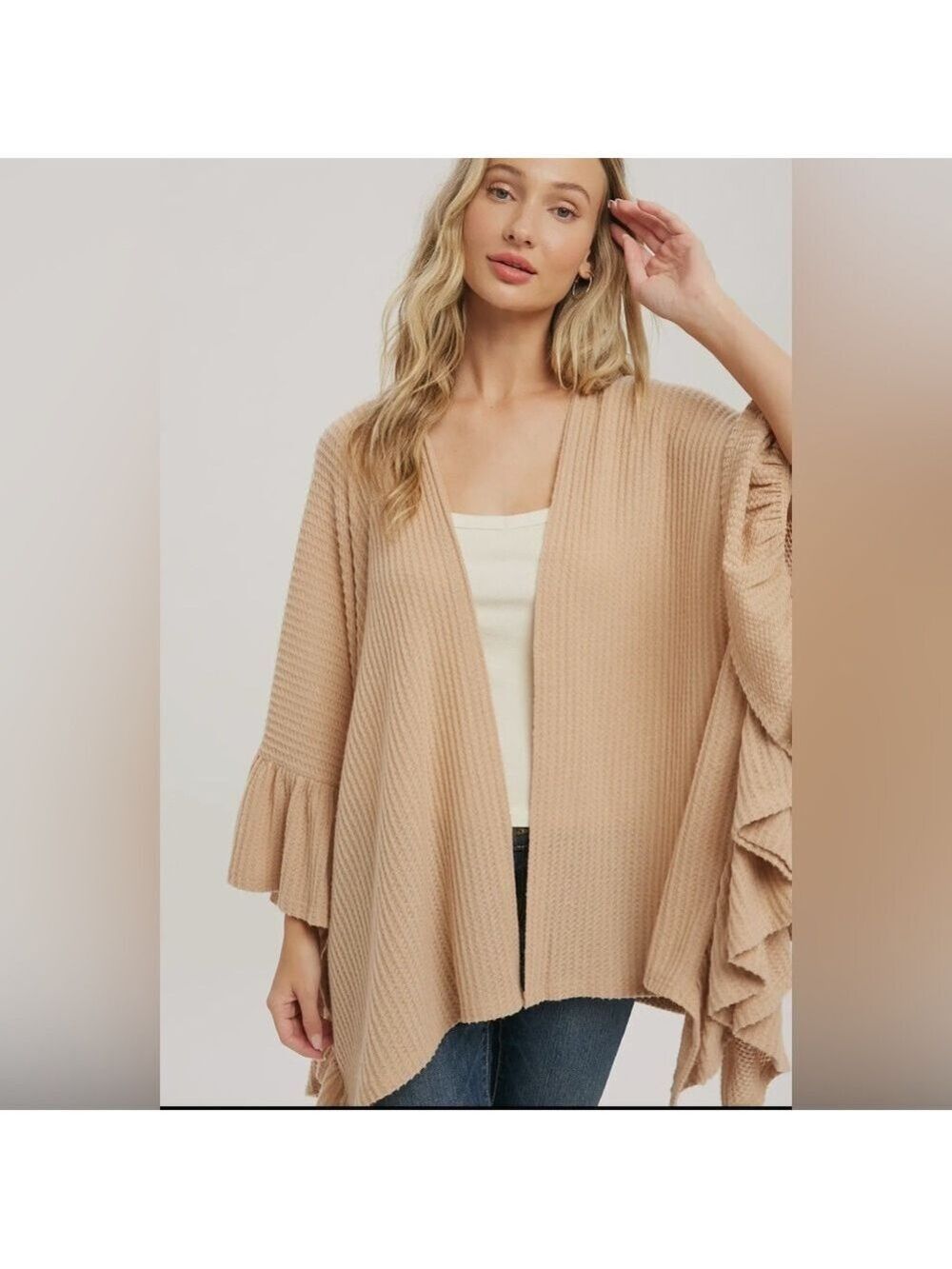 FINAL PIECES!!!! ($16) Ruffle Hem Cardigan - Picture 6 of 8